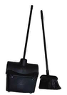 DUSTPAN SET LONG-BLACK